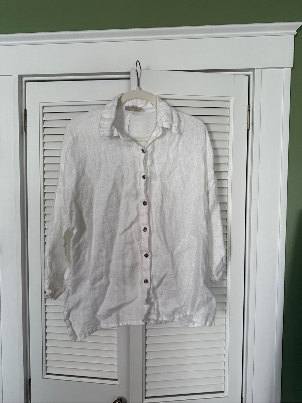 Nomad The Label French Linen Button Down Top